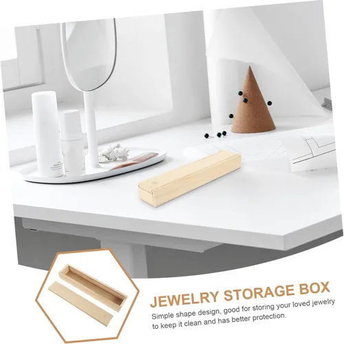 Vista 9 de STAHAD Caja de joyería portátil Caja de anillo Anillo Bix Cajas Decorativas Tapa deslizante Joyero de madera Caja de joyería decorativa Caja