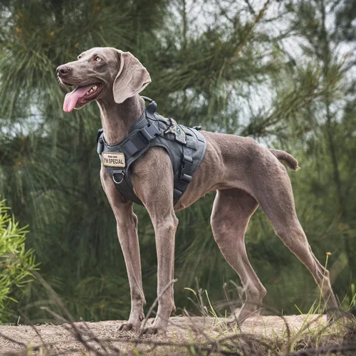 Vista 8 de OneTigris - Arnés táctico para perros pequeños, chaleco de servicio sin tirones para perros pequeños