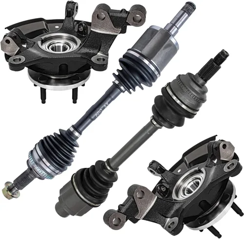 Vista 74 de Detroit Axle - Kit de nudillos traseros izquierdo FWD para Hyundai Santa Fe 2007-2009 Veracruz 2007-2012, reemplazo del conjunto de cojinete