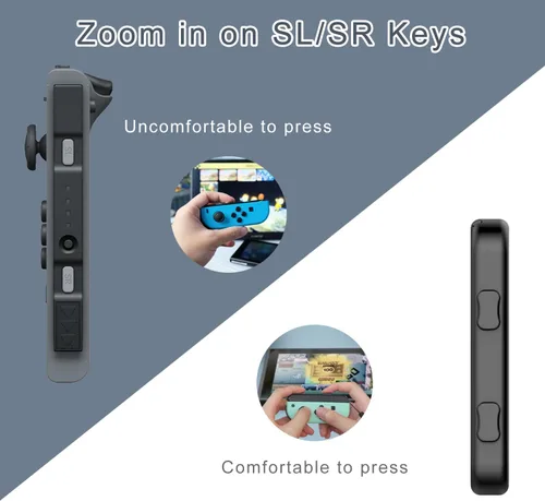 Vista 3 de Lonxmovs 2 Pack Wrist Strap for Switch Joycon - Replacement Accessories for Joy con Straps (Black)