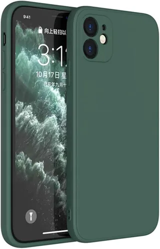 Vista 14 de Funda de silicona líquida compatible con iPhone 12 Mini de 5.4 pulgadas, antiarañazos y huellas dactilares, forro de microfibra a prueba de golpes