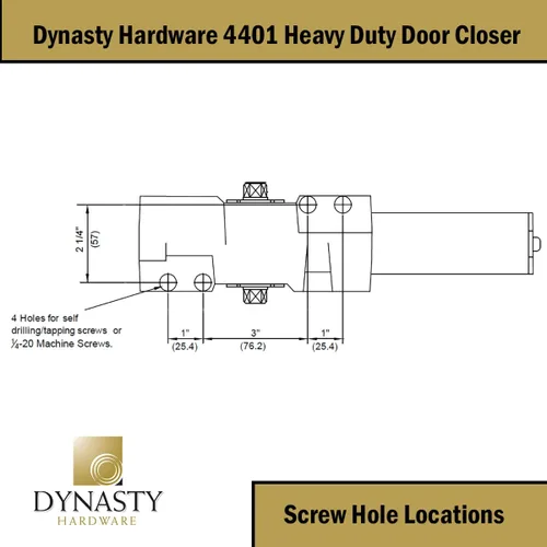 Vista 7 de Cerrador de puerta Dynasty Hardware, grado 1 de alta resistencia comercial hidráulico, autocierre, tamaño de resorte ajustable 1-6, cumple con ADA
