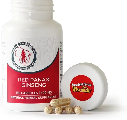 Vista 7 de Dairyland Cápsulas de ginseng rojo coreano Panax - 2000 mg de extracto concentrado de raíz de ginseng molido potente, sin rellenos, aglutinantes u