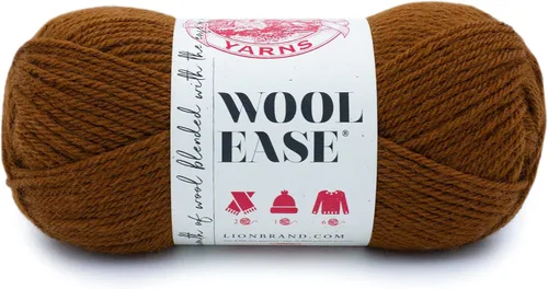 Vista 43 de Lion Brand Yarn, Wool-Ease - Ovillo de punto y ganchillo color rosa, 1