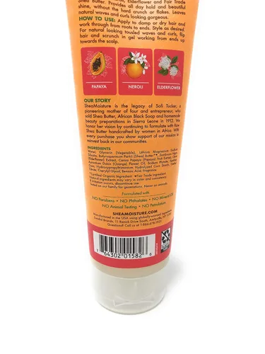 Vista 4 de Gel de peinado para controlar el encrespamiento durante todo el día, papaya y neroli, 8 onzas