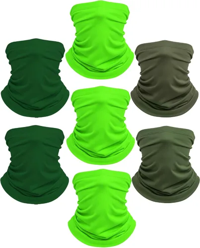 Vista 11 de Xeoxarel Neck Gaiter, 7 Pack Cooling UV Protection, Bandana Face Mask Scarf for Men and Women