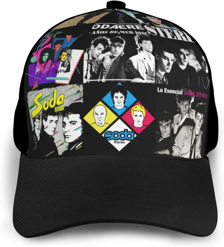 Vista 3 de Soda Rock Band Stereo Unisex Adjustable Size Casual for Golf Daily Commute Decorations Birthday Gifts Black