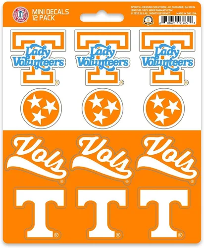 Vista 8 de FANMATS NCAA - Mini calcomanías unisex para adolescentes de la NCAA, paquete de 12