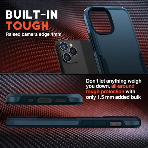 Vista 3 de NTG Funda protectora diseñada para iPhone 11 Pro de 1ª generación, resistente, resistente, ligera, delgada, a prueba de golpes, para iPhone 11 Pro