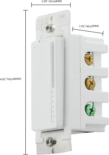 Vista 3 de Satco Starfish S11268 - Interruptor de luz inteligente WiFi de pared para LED e incandescente, funciona con Siri, Alexa, Google Assistant