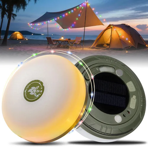 Vista 7 de Cadena de luces de campamento: tira de luces para exteriores con 5 modos de iluminación, recuperación rápida de 30 segundos, duradera e impermeable