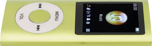 Vista 4 de Reproductor de MP3/MP4, reproductor de música portátil con auriculares, pantalla HD de 1.8 pulgadas, admite tarjeta de memoria de hasta 64 GB, Verde