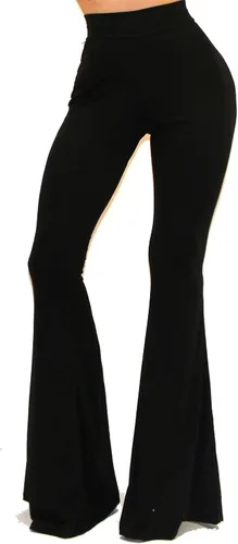 Vista 3 de Vivicastle - Pantalones bajos para mujer, estilo bohemio, estilo hippie, acampanado, con parte inferior
