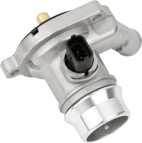 Vista 7 de Conjunto de carcasa de termostato de refrigerante de motor de aluminio mejorado (1 unidad). Compatible con Buick Encore 2013-2020 Chevy Cruze