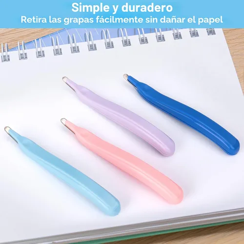 Vista 6 de Paquete de 4 herramientas de eliminación de grapas magnéticas, removedor de grapas profesionales, removedor de grapas para aula, herramienta de 4