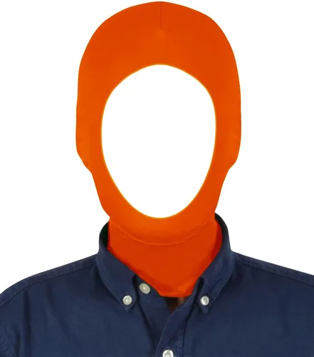 Vista 7 de Máscara unisex con capucha Zentai abierta para fiestas de disfraces