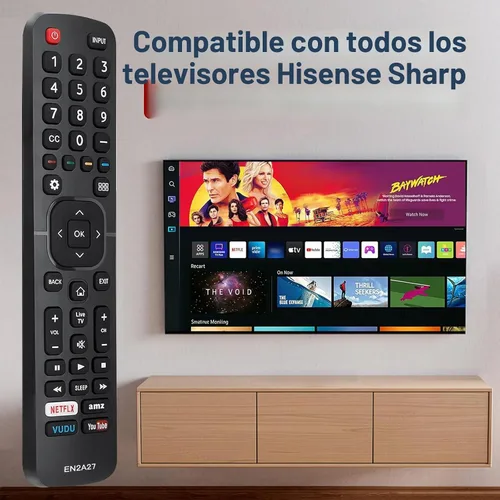Vista 2 de Nuevo reemplazo universal Sharp aquos TV Control remoto EN2A27 compatible con Sharp Hisense Control remoto LCD LED HDTV Smart TV Control remoto