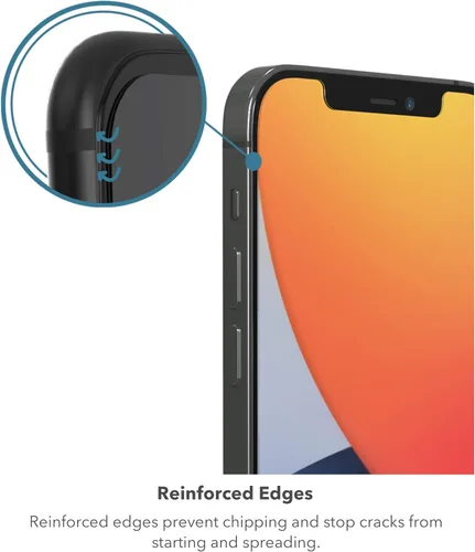 Vista 5 de ZAGG InvisibleShield Glass Elite+ Plus - Protector de pantalla para iPhone SE (2ª generación 2020 y 3ª generación 2022), iPhone 8 y iPhone 7, vidrio