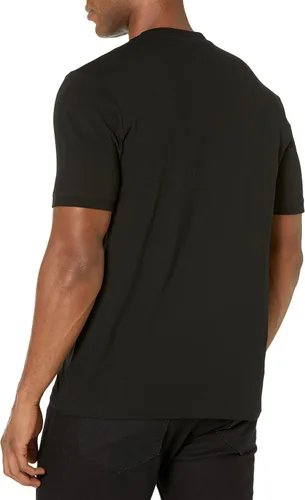 Vista 2 de HUGO Men's Ribbed Crew Neck Regular Fit Center Logo T-Shirt