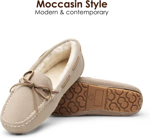 Vista 3 de Pantuflas Dream Pairs planos, de piel sintética, para mujer