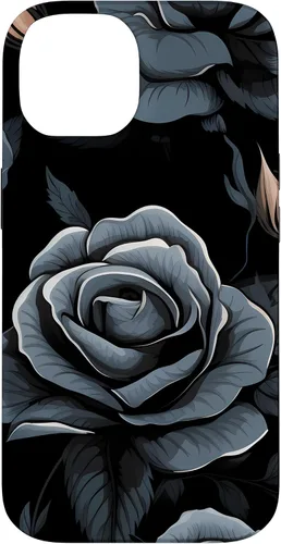 Vista 4 de Black Rose Floral Flower Case for iPhone 16