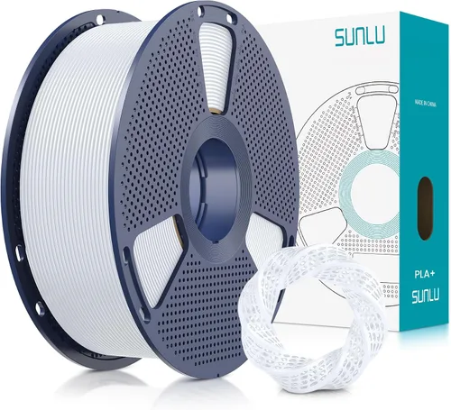 Vista 13 de SUNLU - Filamento PLA Plus para impresora 3D, 1.75 mm, bobina de 1 kg (2.2 lb), enrollado de forma ordenada, precisión dimensional ±0.02 mm