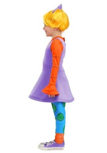 Vista 3 de Disfraz de Niña Angelica Toddler de Nickelodeon Rugrats Multicolor