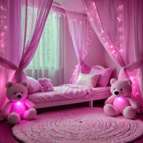 Vista 7 de Etinga - Guirnalda de 100 luces LED rosa, 33 pies con enchufe, luces de hadas decorativas con 8 modos para interiores y exteriores, dormitorio