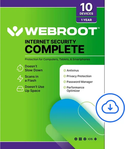 Vista 8 de Webroot Internet Security Plus Software antivirus 2023 3 dispositivos Descarga de 1 año para PC/Mac/Chromebook/Android/iOS + Administrador