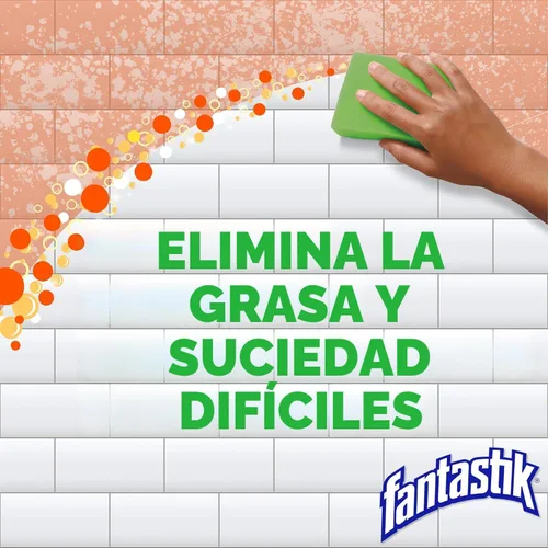 Vista 5 de Fantastik - Spray limpiador multiusos, desengrasante de cocina, aroma