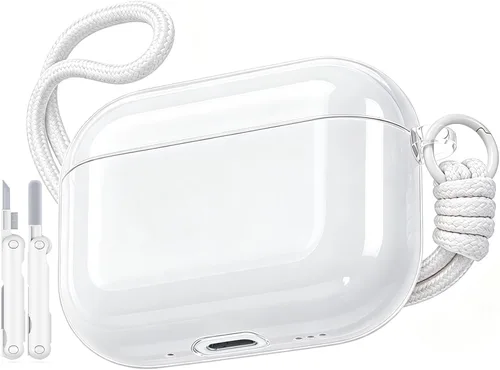 Vista 16 de Funda para AirPods Pro 2ª/1ª con cordón y kit de limpieza, rosa C-rosa