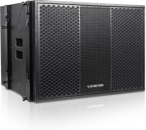 Vista 15 de Sound Town ZETHUS 4 x Sistema de altavoces de matriz de línea dual de 10” con controladores de compresión de titanio, rango