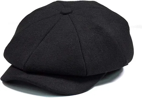 Vista 2 de Sombrero Gatsby clásico de Newsboy para hombre mezcla de lana vintage de hiedra plana tabique regalos para novio MLXL