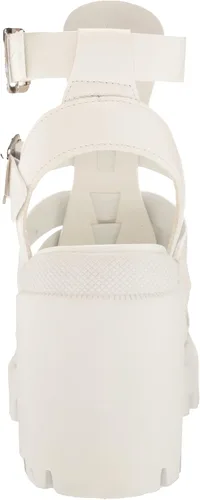 Vista 3 de Steve Madden Womens Cosmic Faux Leather Ankle Strap Gladiator Sandals