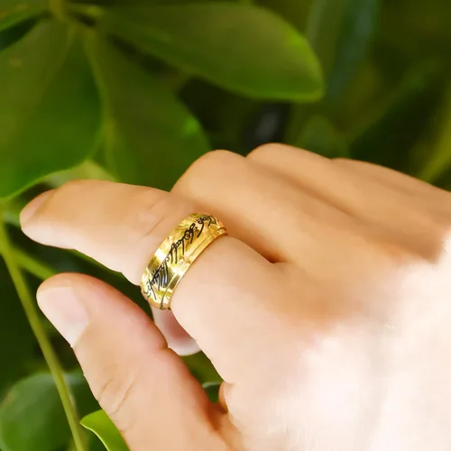 Vista 3 de Anillo de poder para hombres y mujeres, anillo para ansiedad de Lord of the Rings