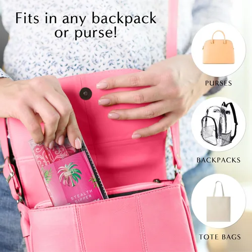 Vista 4 de Tampon Flask Kit Tubos de bebidas disfrazados para contrabando de bebidas, conciertos, clubes, tubos de plástico de grado alimenticio sin fugas