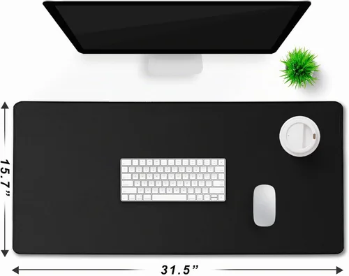 Vista 6 de Alfombrilla de mouse grande para juegos con bordes cosidos extendidos, (31.5 x 15.7 pulgadas), base de goma natural antideslizante duradera