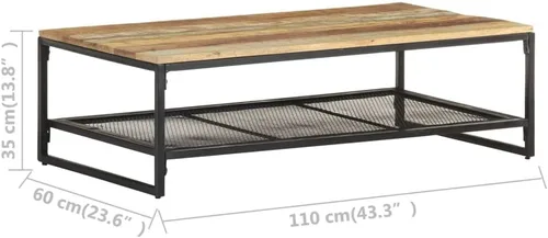 Vista 2 de Mesa auxiliar, mesa de centro emergente, moderna mesa de centro de pasillo adecuada para sala de estar, oficina, balcón, estudio, 43.3 x 23.6 x 13.8