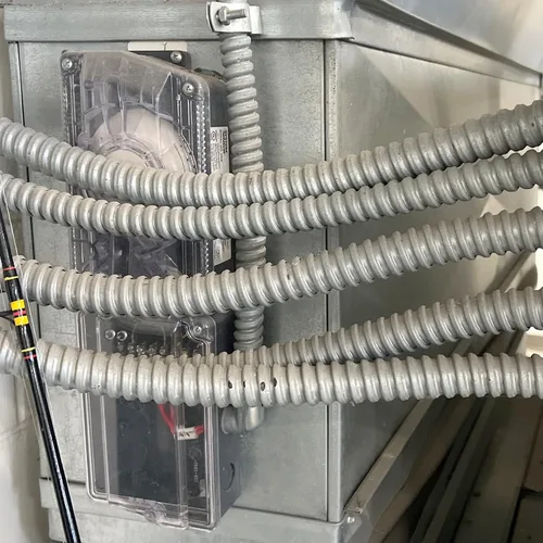 Vista 6 de Maxxima Conducto flexible de acero galvanizado de 1 pulgada x 25 pies, rollo eléctrico de 25 pies de Greenfield Greenfield Electrical, rollo de 25