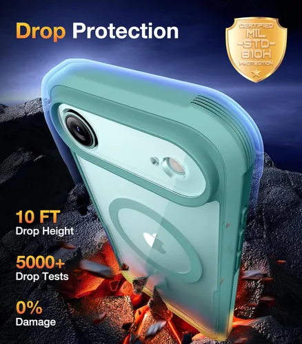 Vista 34 de DIACLARA - Funda transparente compatible con iPhone XR 6.1 pulgadas 2018