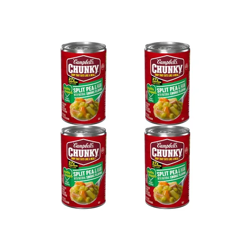 Vista 13 de Campbell's Chunky Sopa Healthy Request, sopa de guisantes partidos con jamón, lata de 19 onzas