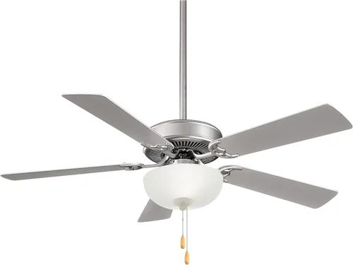 Vista 10 de Minka-Aire F656L-BN/DW Contractor Uni-Pack - Ventilador de techo LED de 52 pulgadas con acabado de níquel cepillado y cuchillas reversibles de arce
