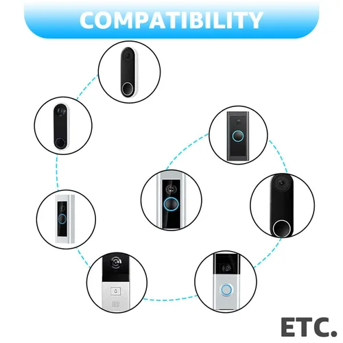 Vista 3 de Cable extra largo de 19.7 pies, transformador de timbre de 18V500mA compatible con timbres de video inalámbricos Ring, Nest, Eufy, Wyze, Arlo