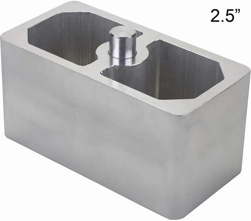 Vista 7 de Bloque de bajada de resorte de hoja de aluminio de 1 pulgada – Universal, versátil para ajuste de altura de manejo, 2.5 pulgadas de ancho x 5