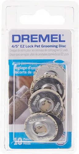 Vista 6 de Dremel AT01-PGK Accesorio de protección de uñas para aseo de mascotas con discos de lijado Dremel SD60-PGK EZ Lock para aseo de uñas para mascotas
