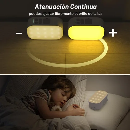 Vista 3 de Linterna de camping, linterna LED recargable de 6400mAh, con 4 modos de luz, luz de tienda de campaña de 1000 lm y lámpara de manivela