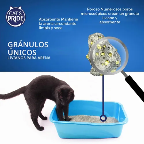 Vista 4 de Cat's Pride Arena aglutinante ligera: bicarbonato de sodio - Potente control de olores - perfumada, 10 libras Baking Soda