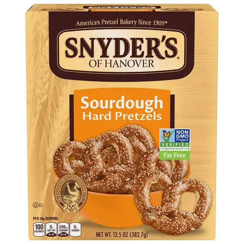 Vista 8 de Snyder's of Hanover Pretzels, pretzels duros de masa madre, caja de 13.5 onzas