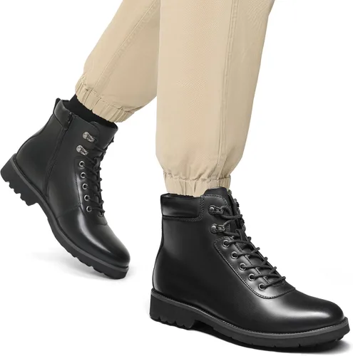 Vista 8 de Bruno Marc Botas de motocicleta para hombre, botas de vestir Oxford 2.0