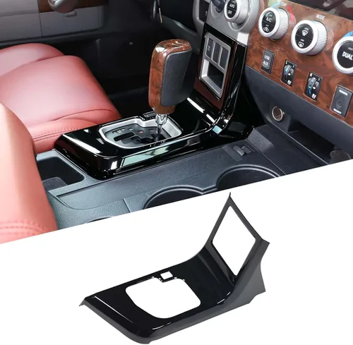 Vista 8 de Funda de Marco y Embellecedor del Panel de Cambio de Marchas para la Consola Central de Toyota Tundra 2007 2008 2009 2010 2011 2012 2013, Accesorios